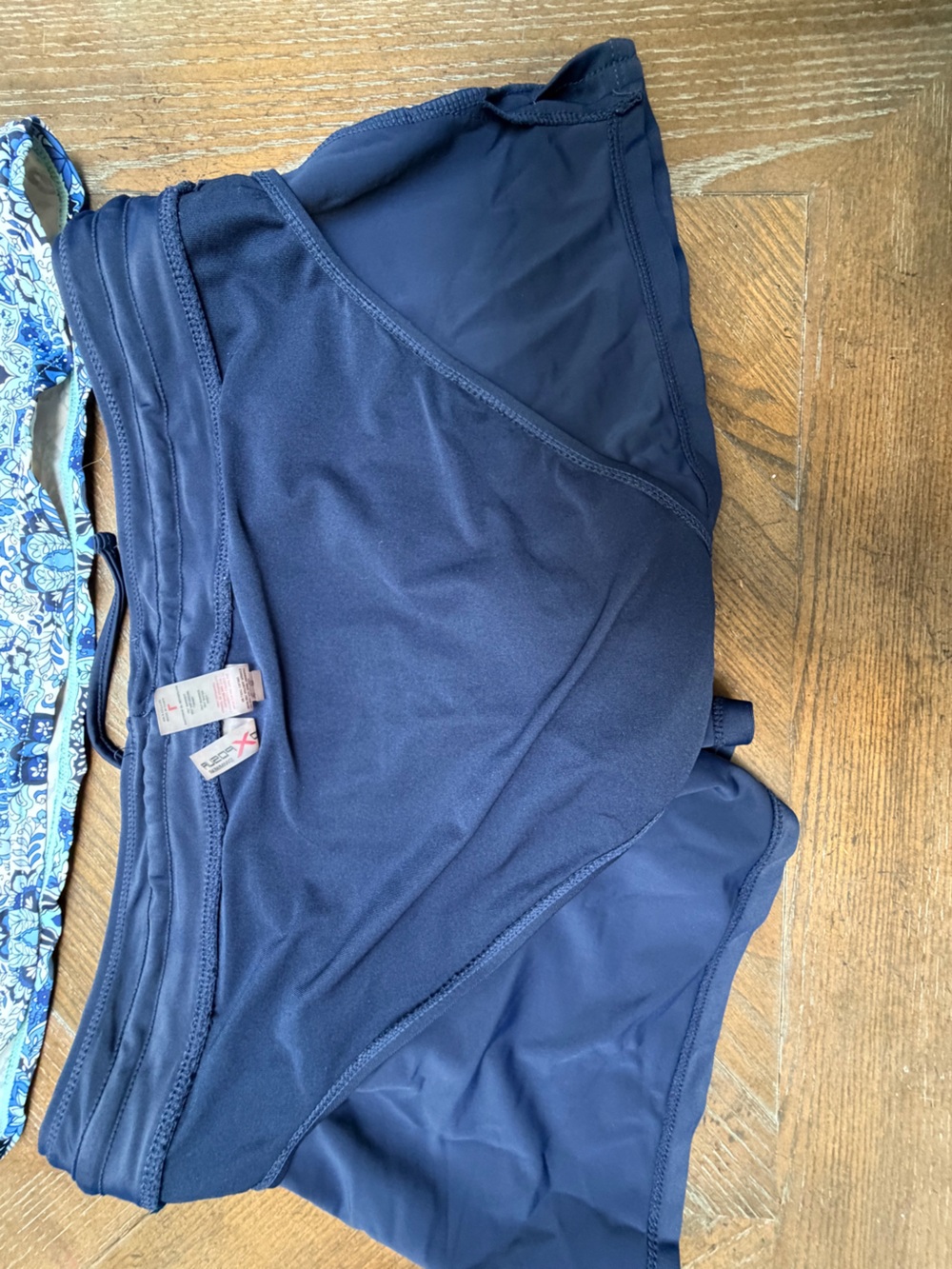 ZeroXposur Blue Mosaic Print Tankini Swimsuit Set Size Large - Picture 6 of 9